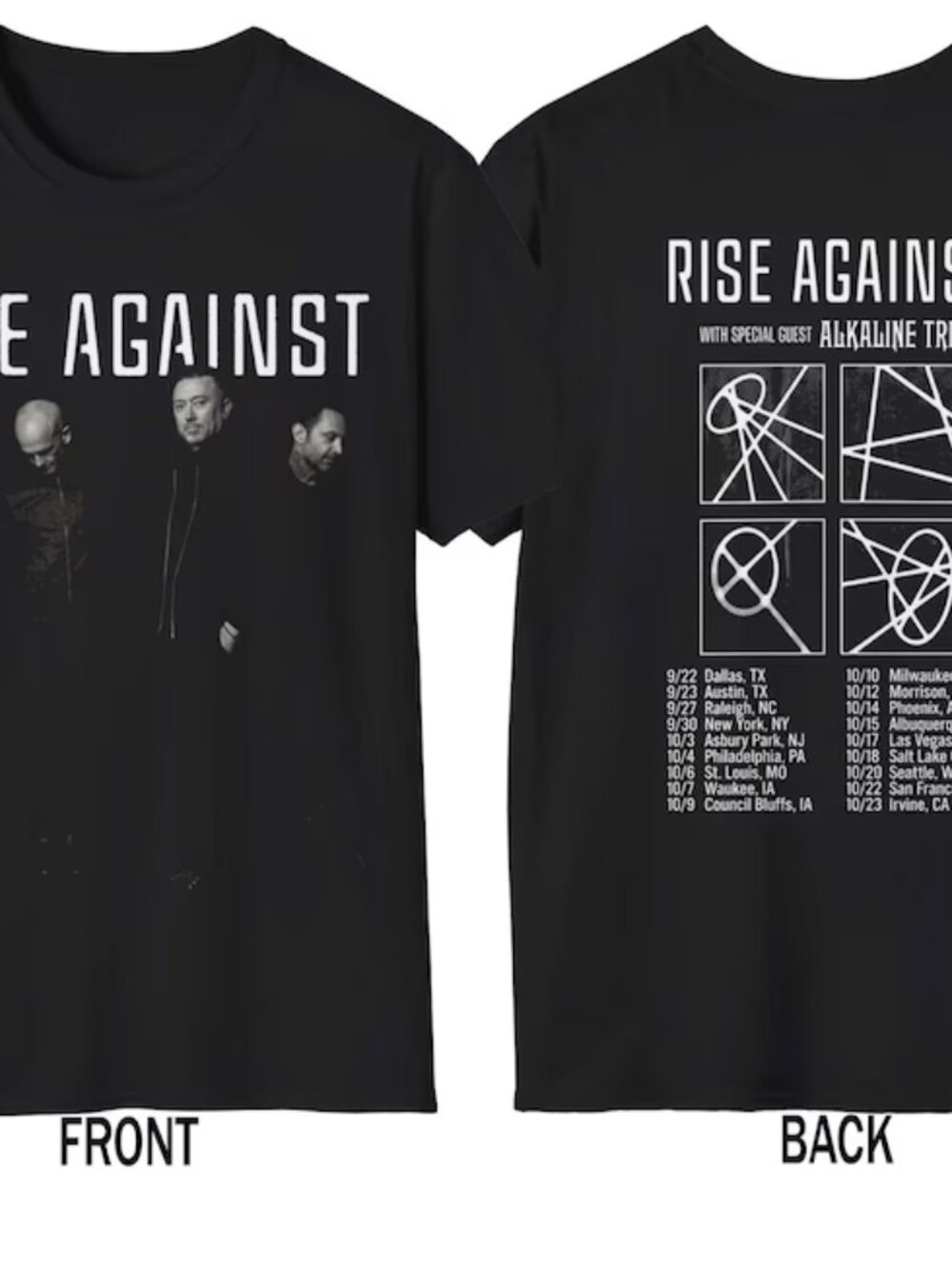 Rise Against tour 2026 Graphic Unise T Shirt
